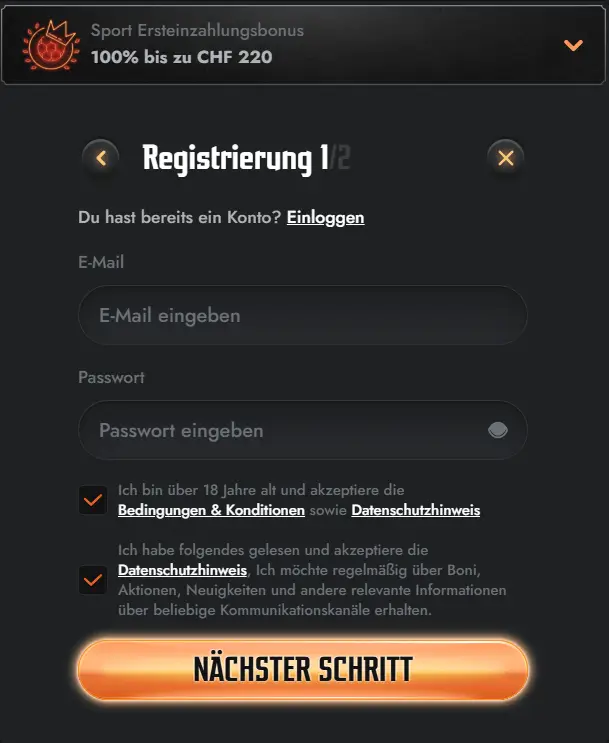 Registrierung